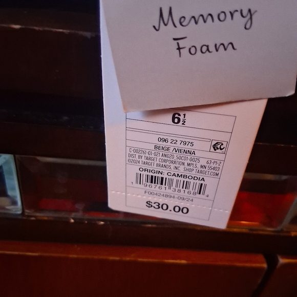 a new day Women's Cream Slingback Sandals - Picture 4 of 5